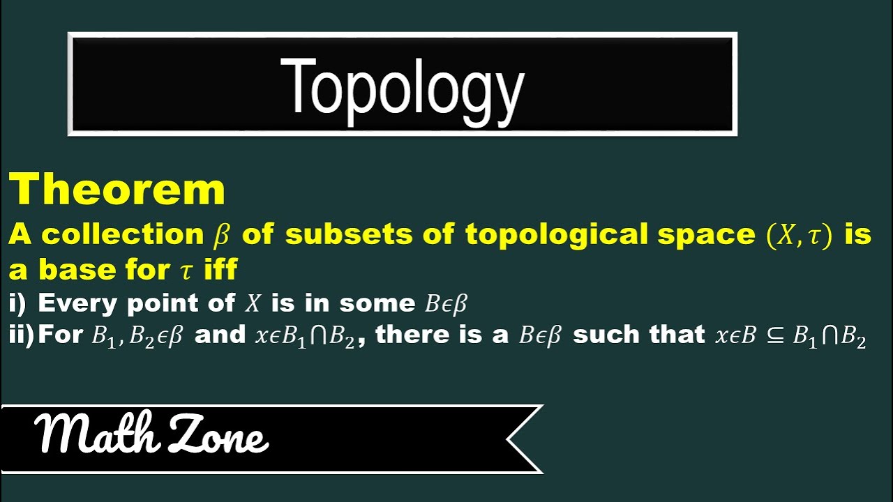 Theorem Related to Open Base in a Topology