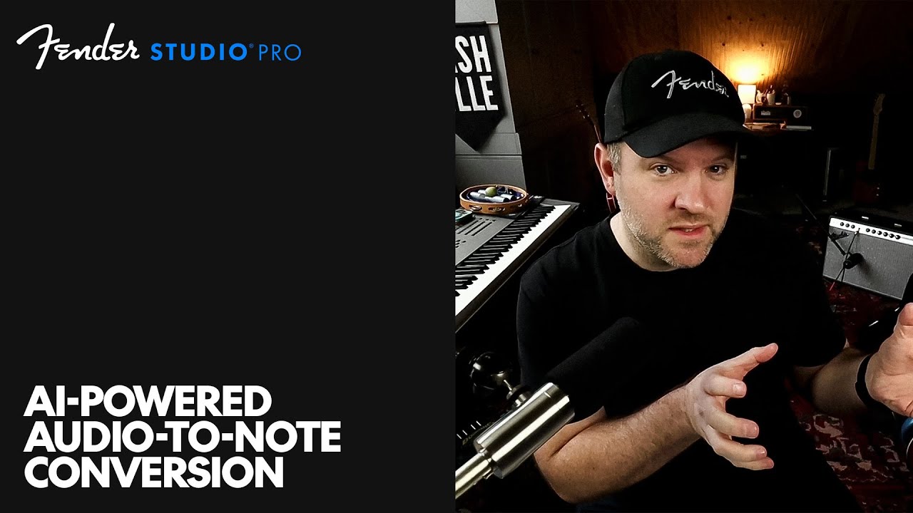 Преобразование аудио в ноты с помощью ИИ в Fender Studio Pro | Fender Studio