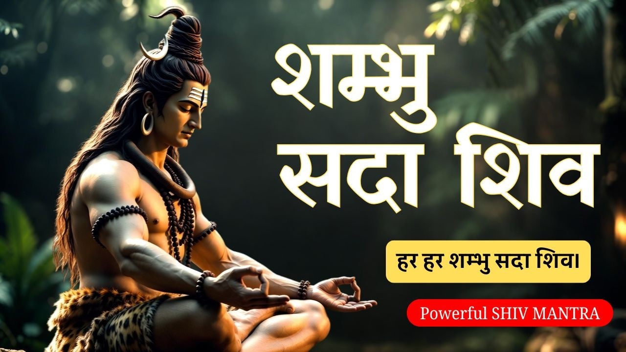 शम्भु सदा शिव, हर हर शम्भु सदा शिव |  शिव मंत्र जाप | Powerful Mahadev Chant