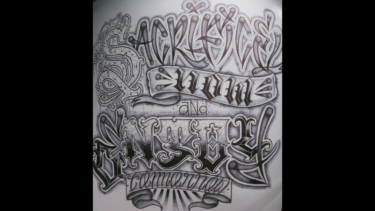 COMO HACER UN DISEÑO DE LETTERING TATTOO + TIPS PARTE 2  (HOW TO DRAW LETTERING TATTOO PART 2)