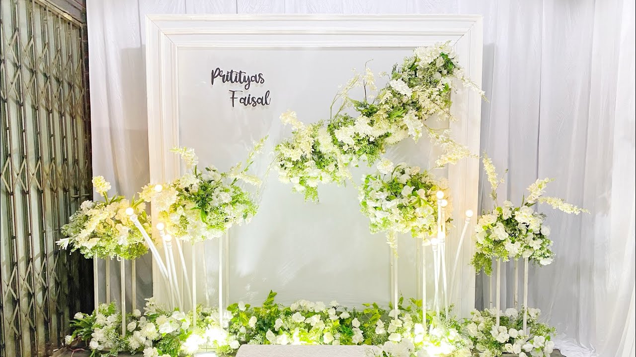 Pembuatan frame untuk backdrop dekorasi model terbaru