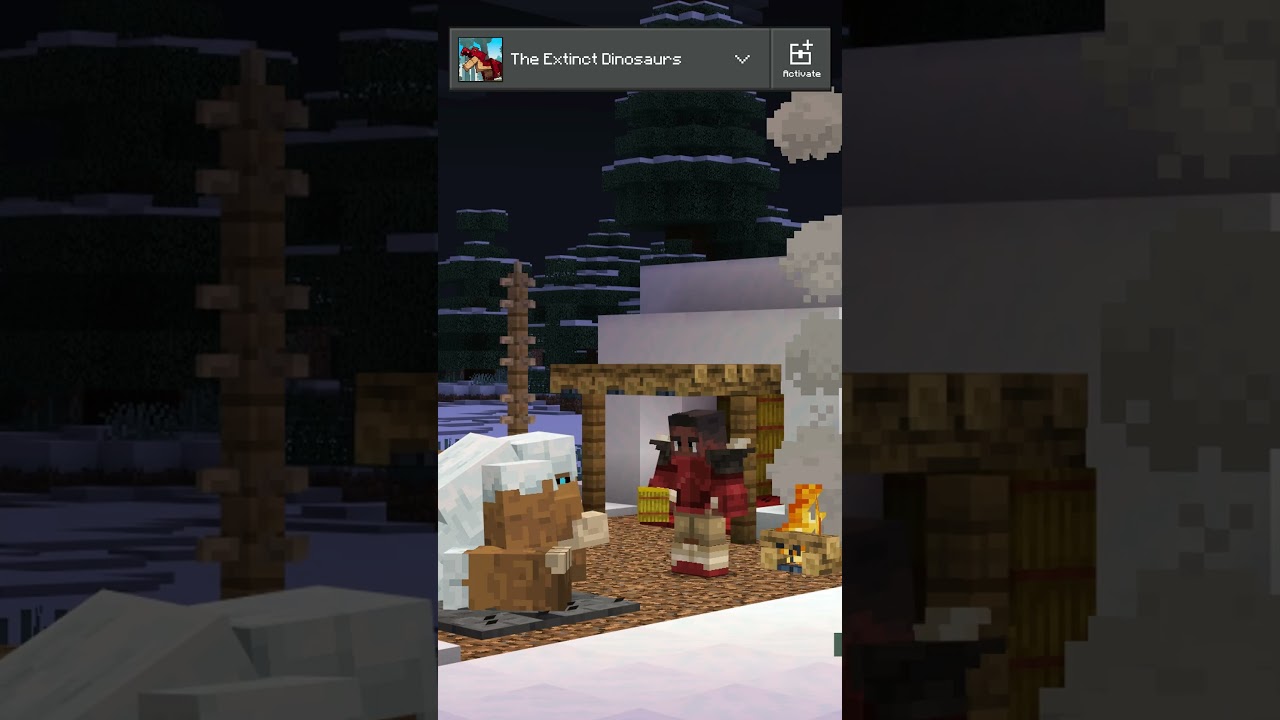 Surviving the Storm &ndash; The Mammosk&rsquo;s Journey 🦣❄️ #Minecraft #Dinosaurs #Addon