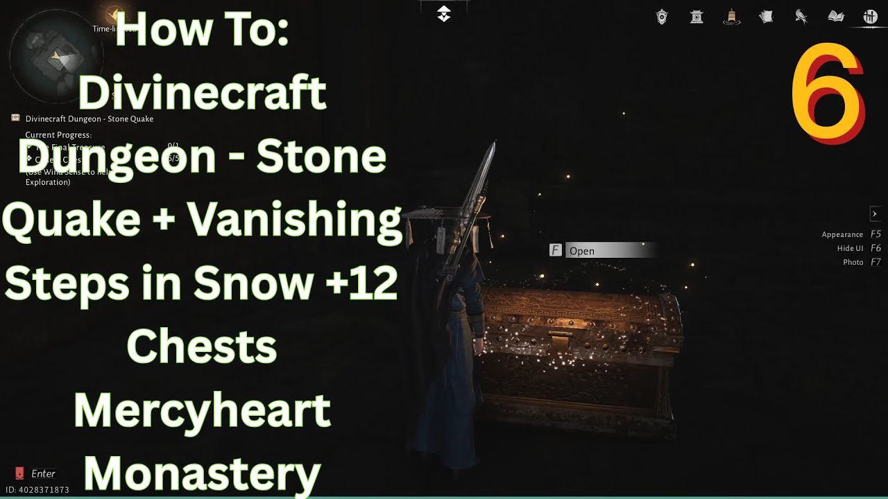 How To Divinecraft Dungeon - Stone Quake + Vanishing Steps in Snow +12 Chests Mercyheart WWM