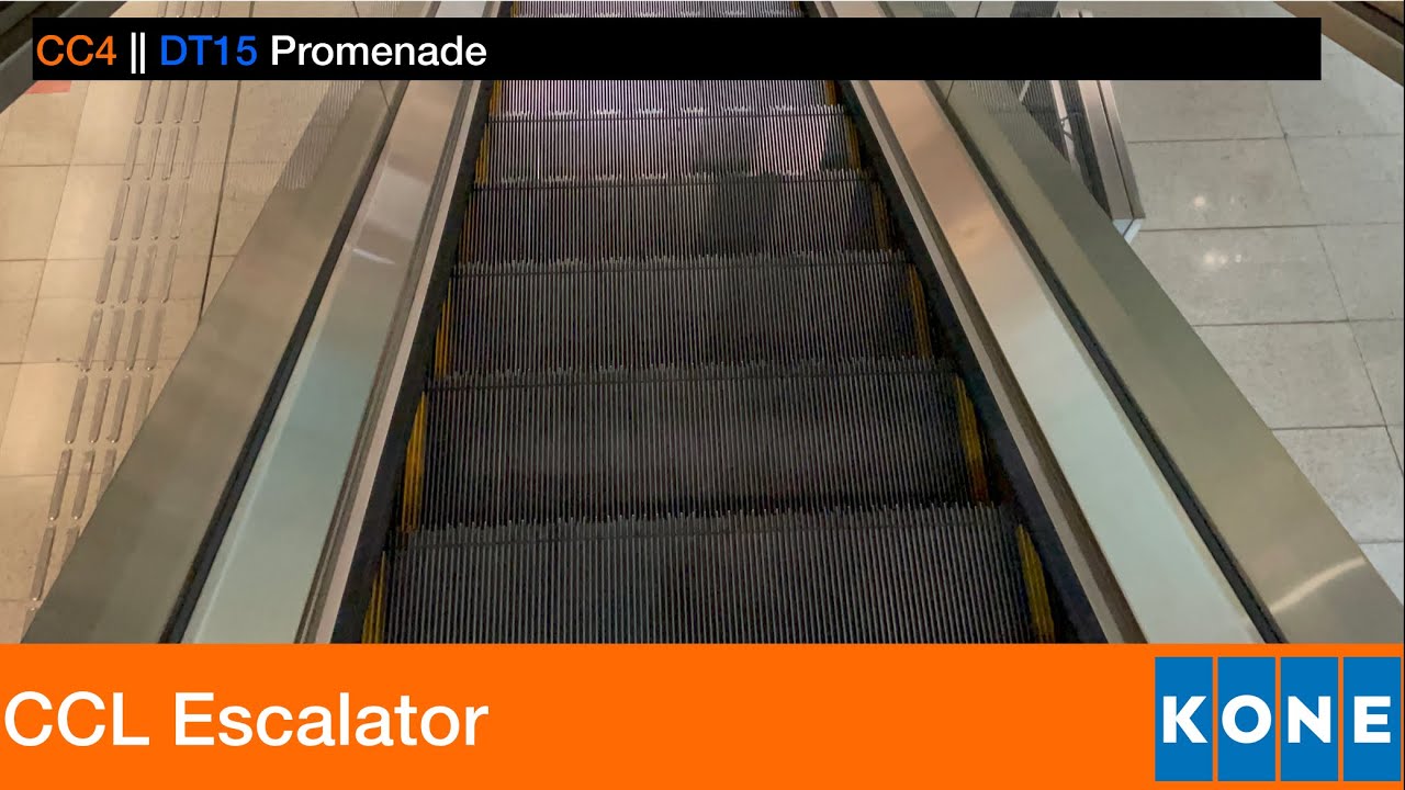 Promenade MRT Station || Kone Escalator (CCL Escalator)