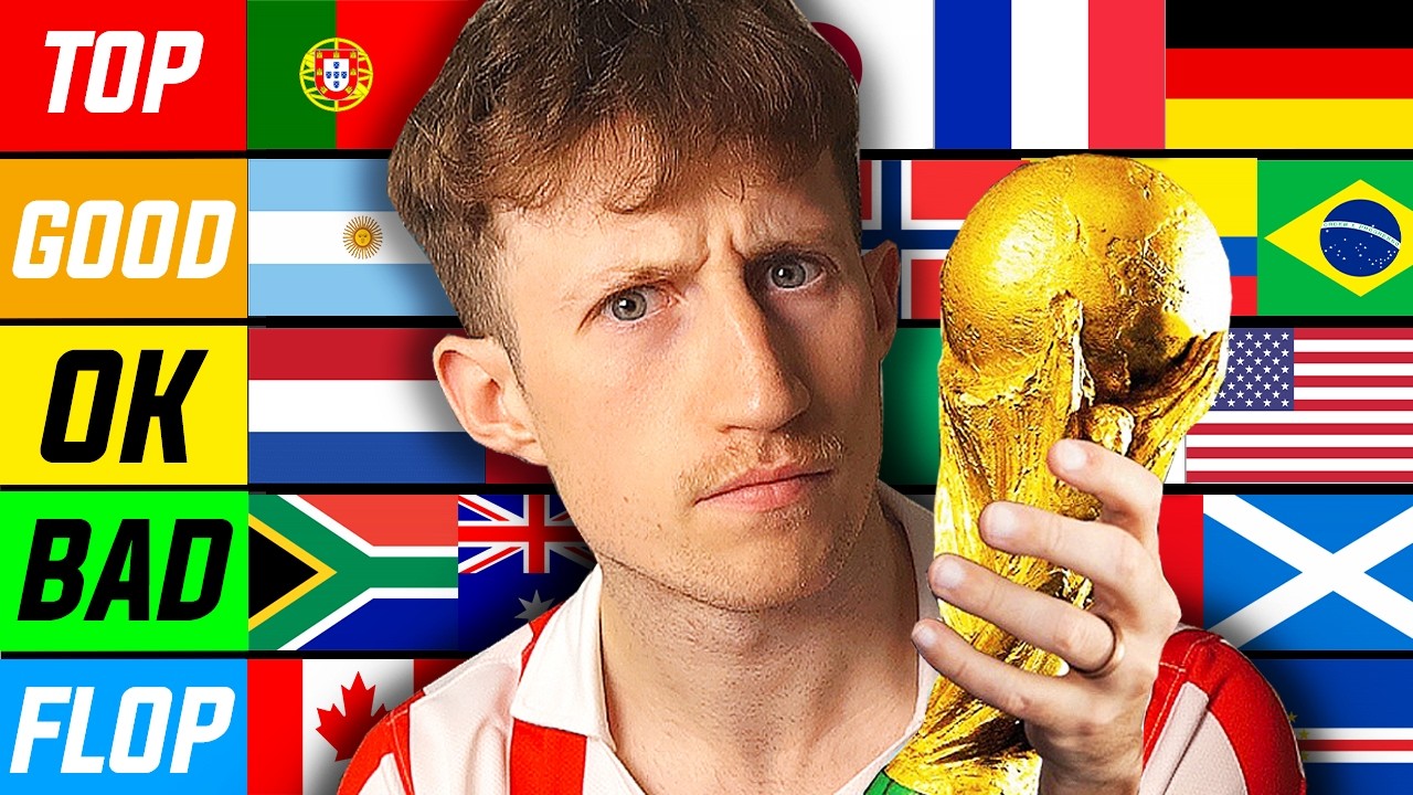 Рейтинг *КАЖДОЙ* страны-участницы Чемпионата мира по футболу 2026 года от худшей к лучшей.