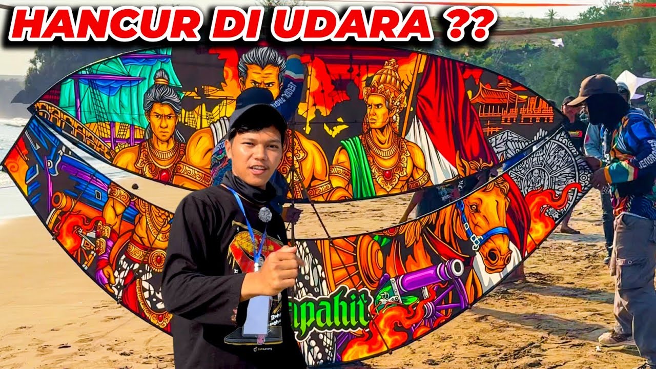 BANYAK LAYANGAN HANCUR !! FESTIVAL LAYANGAN GAPANGAN DI BIBIR PANTAI BLITAR !!!