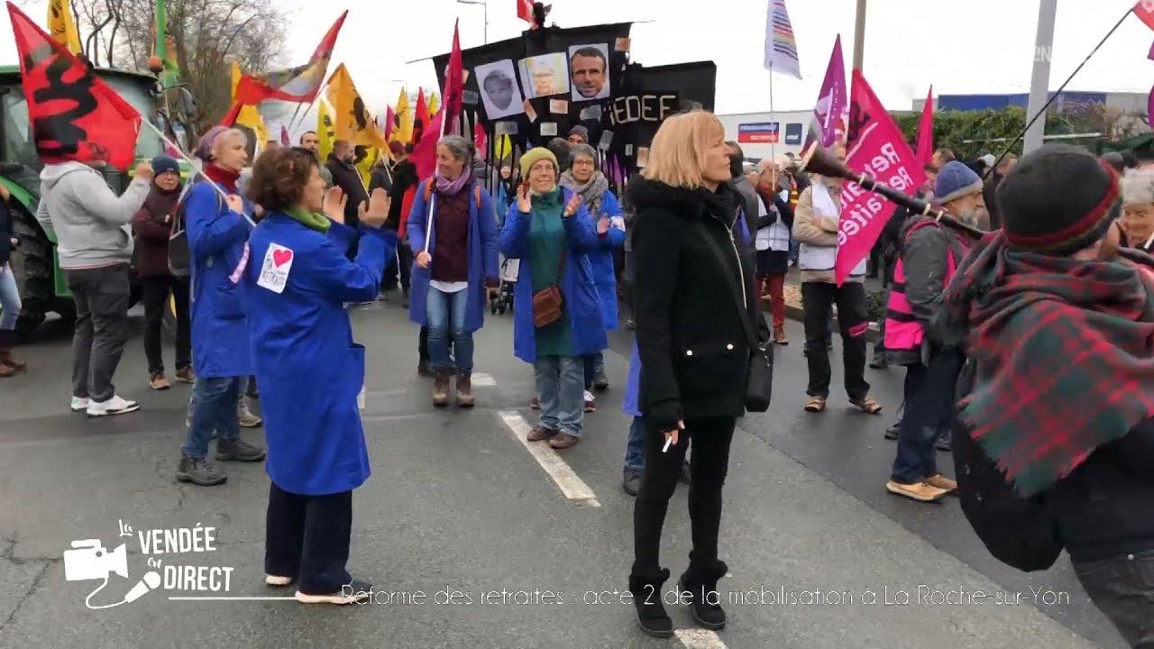 La Vendée en Direct : Réforme des retraites - acte II de la mobilisation à La Roche-sur-Yon