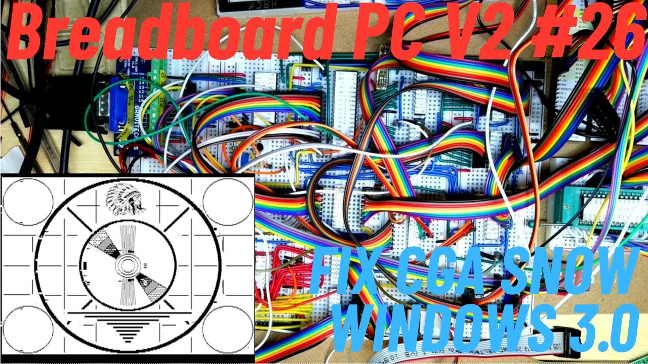 Новая макетная плата 8088 PC V2 #26 Исправление проблем с CGA Snow и Windows 3.0