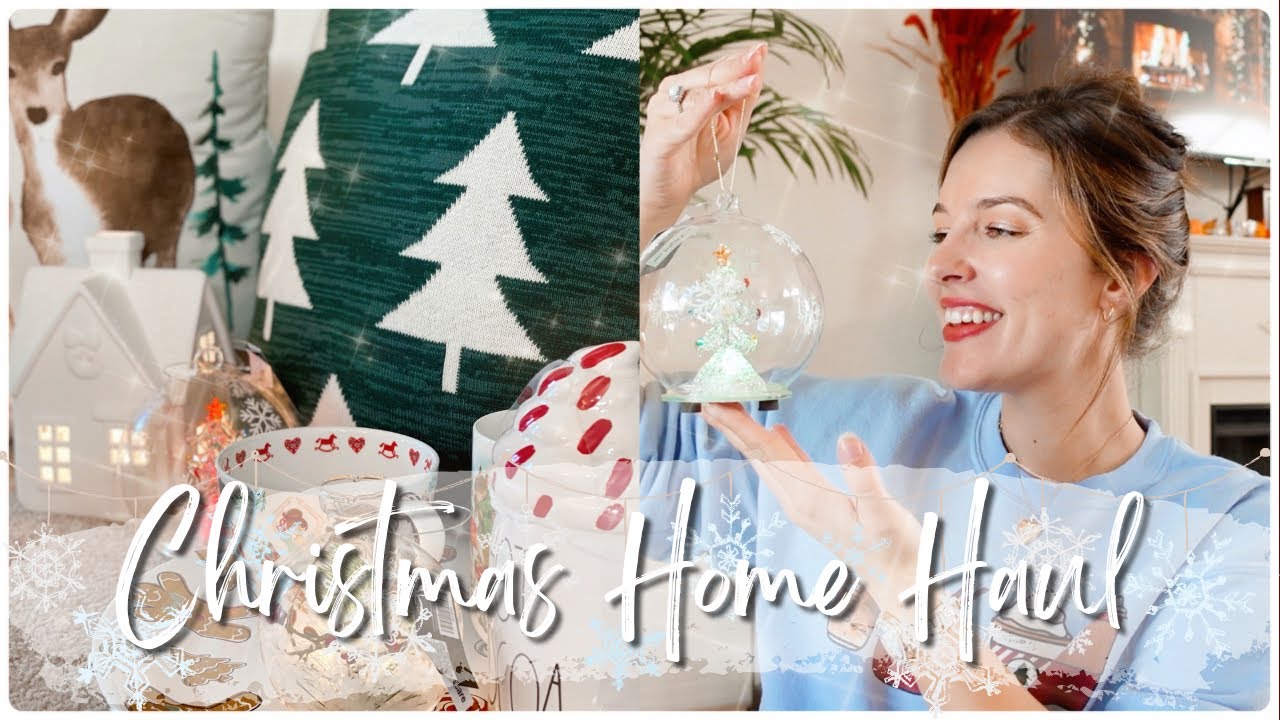 CHRISTMAS DECOR HAUL |  TjMaxx + Hobby Lobby HAUL 2021