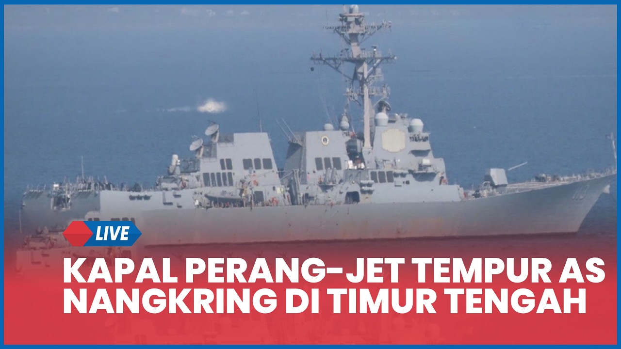 Selusin Kapal Perang hingga Jet Tempur AS Nangkring di Timur Tengah, Trump Tak Beri Ampun Iran?