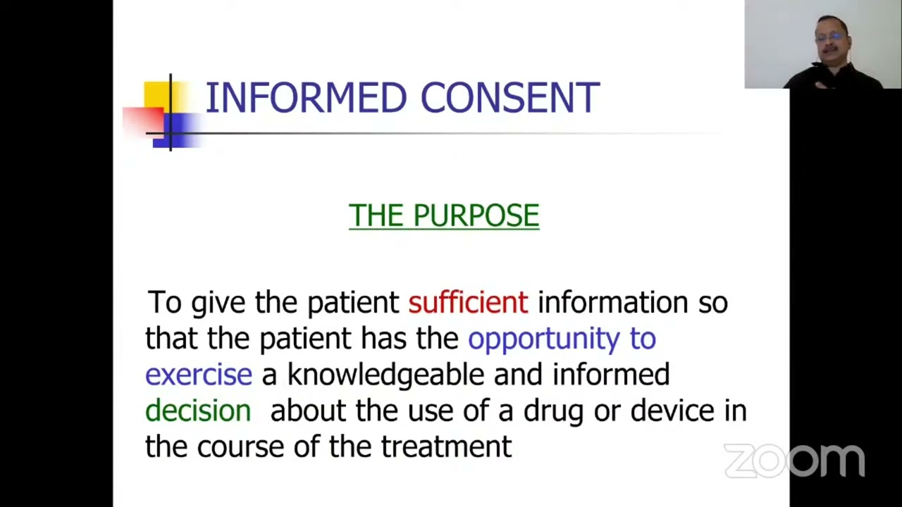 Consent in Anesthesiology practice | Dr Krishnan Balendran | ISACON Kerala 2021