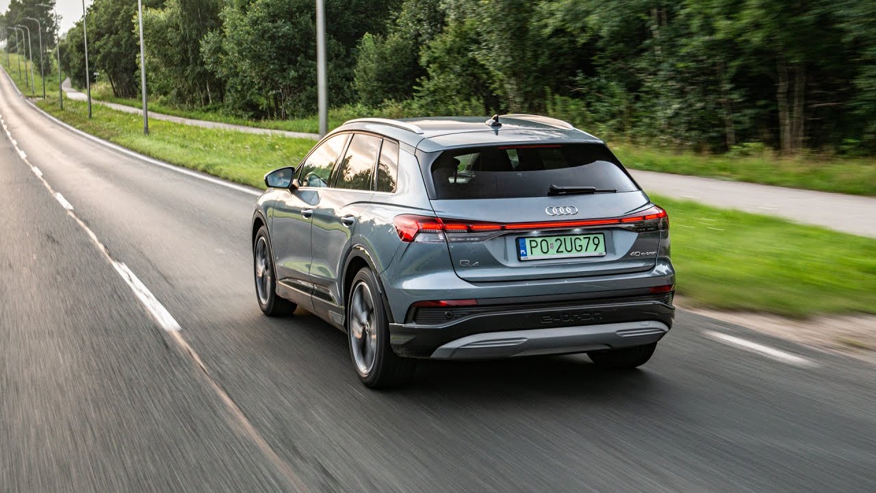 Audi Q4 e-tron edition one 40 Taifun Grey Metallic - design, dynamic shots, interior