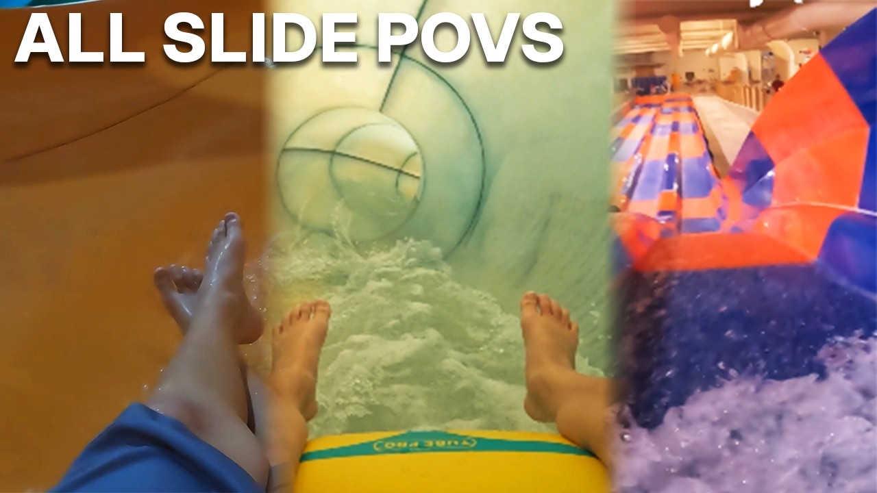 All the Craziest Slides at Great Wolf Lodge - POV's