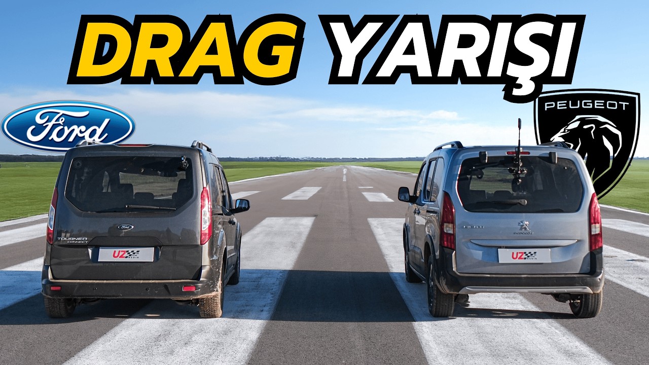 Peugeot Rifter vs Ford Tourneo Connect Drag Yarışı | @DBY Detailing Katkılarıyla