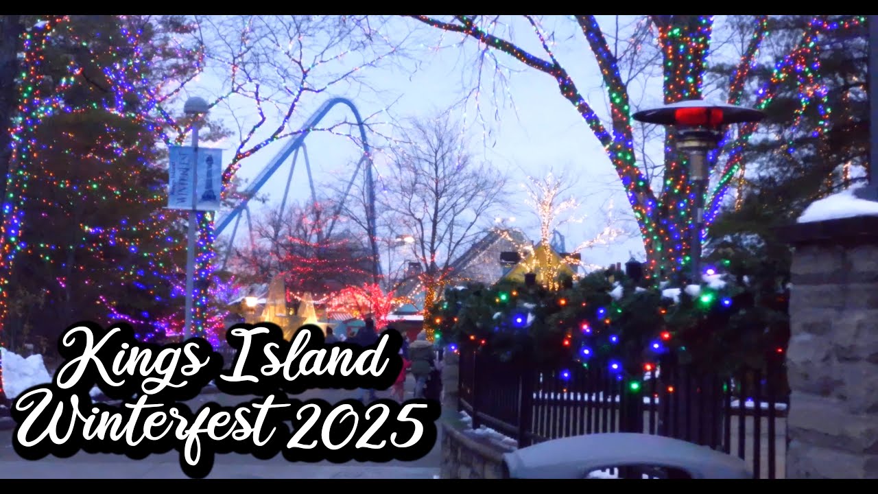 Бесплатные смузи в парке Kings Island?! Видеоблог о Winterfest 2025