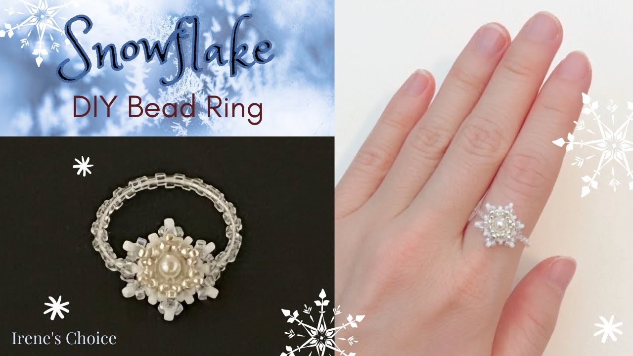 How to Make a Snowflake Bead Ring