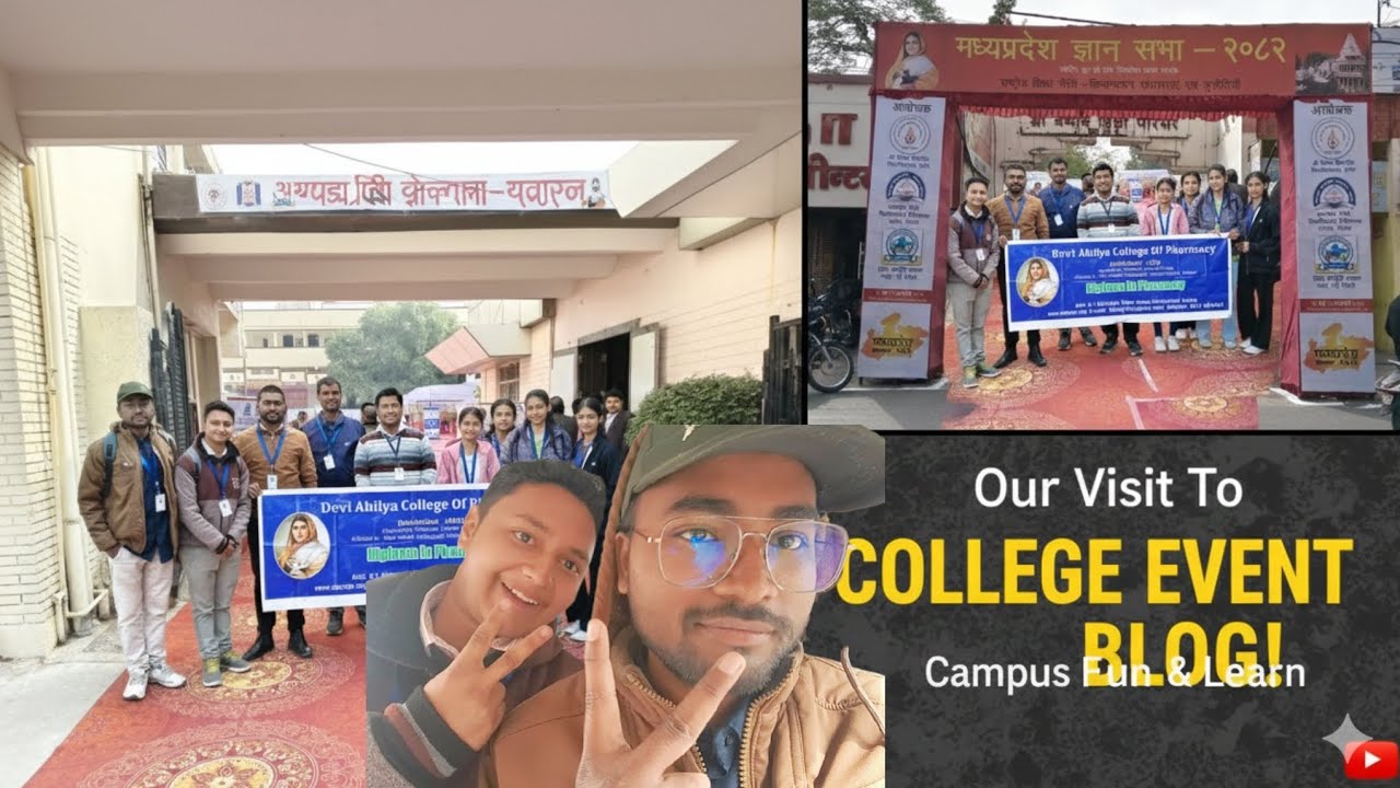 College Event Vlog | Campus Visit & Learning Experience | Pharmacy Students 