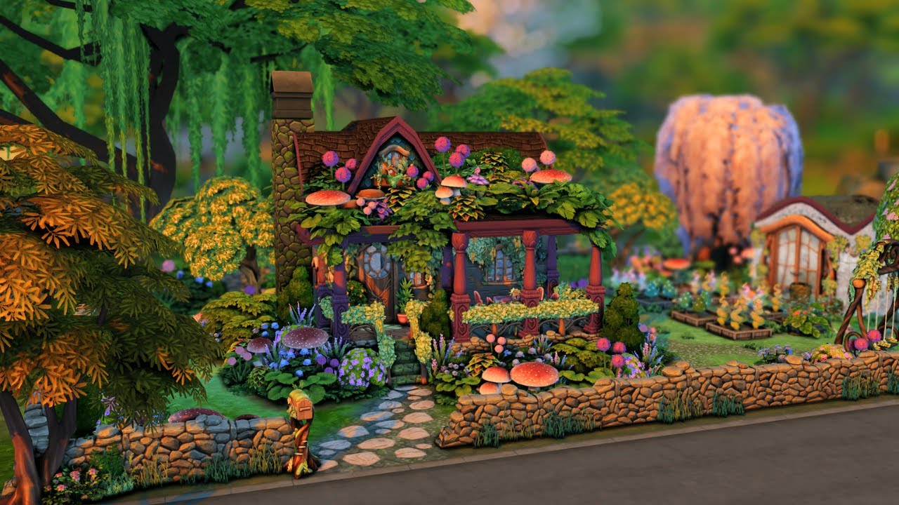 Fairy Family Micro Home | The Sims 4 Speed Build | No CC