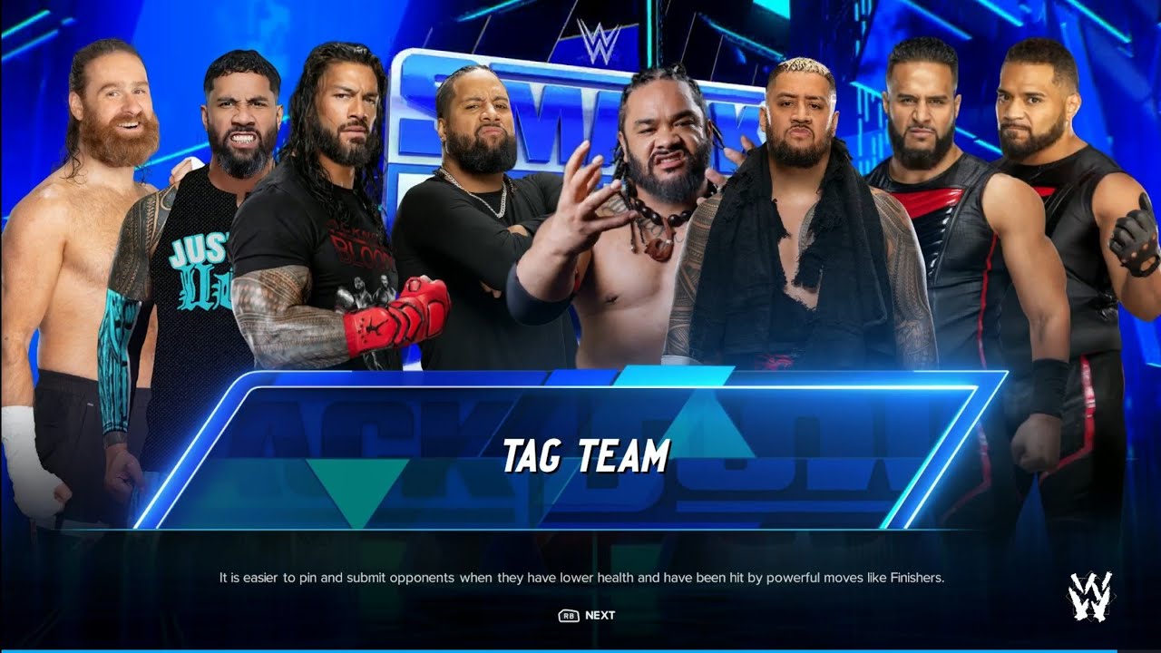 The OG Bloodline Vs The Fake Bloodline - Ko Elimination Match At SmackDown | WWE 2k24