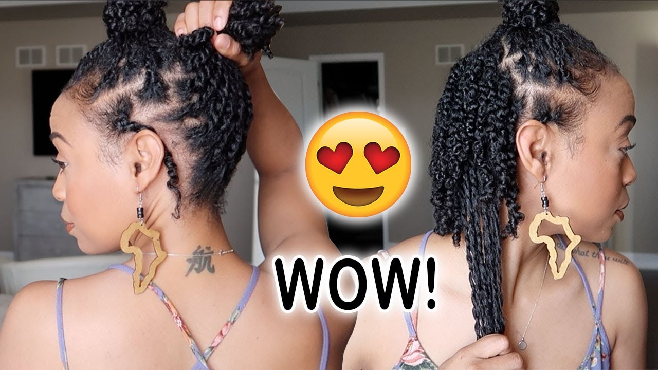 QUICK Method for Mini Twists on Natural Hair +  Updated Length Check! 😍