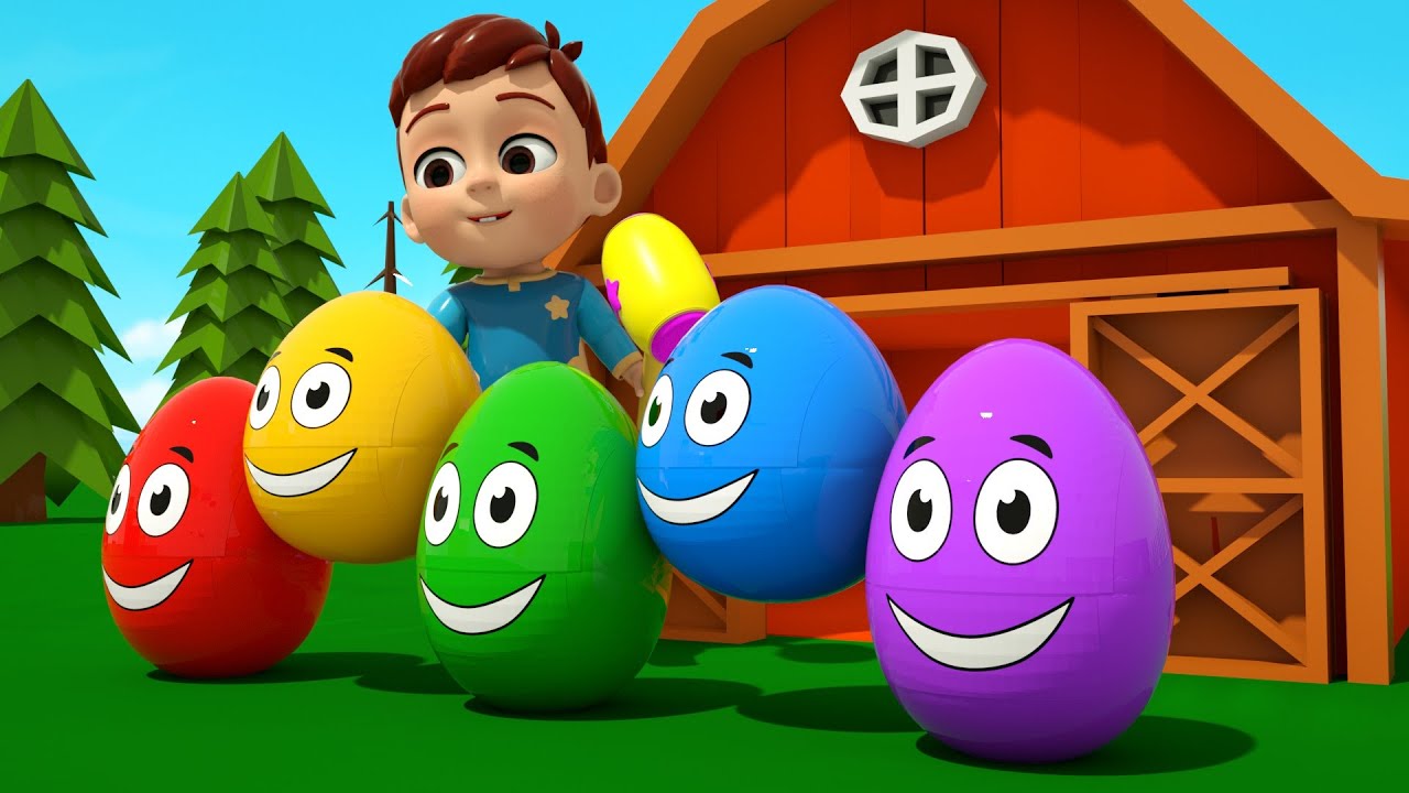 Learning colors and numbers with eggs | Learn Colors Kids Song | Nursery Rhymes & Kids Songs