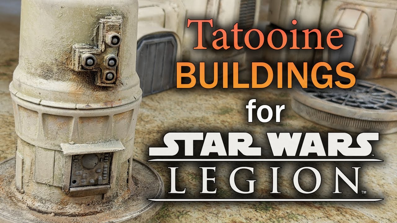 Tatooine/Mos Eisley Buildings for Star Wars Legion - TRASH TERRAIN TUTORIAL - [DESERT TERRAIN EP.4]