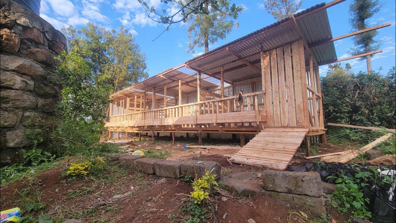 50 Goats House Construction Kiambu County #GoatStructure #Galagoats #Dorbersheep #kenya 