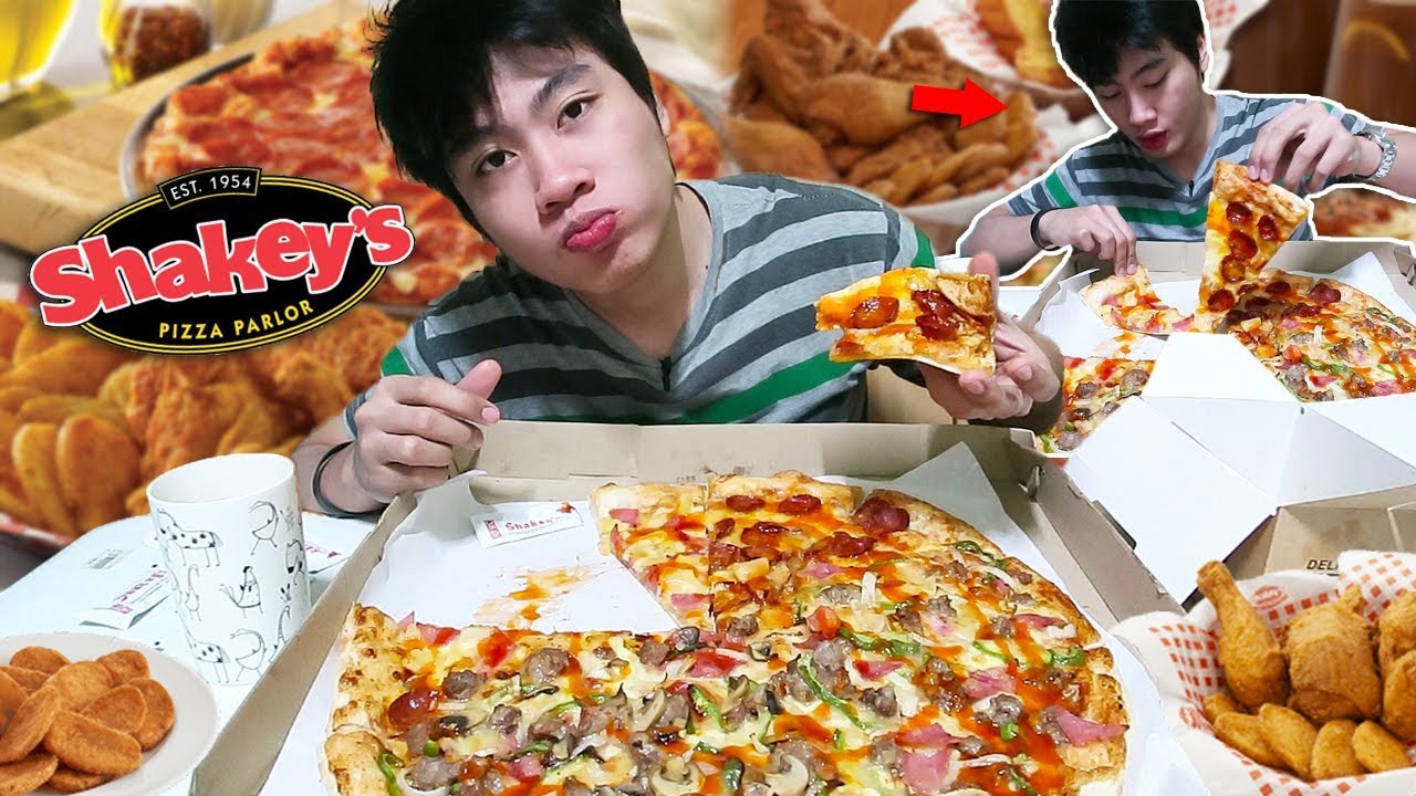 SHAKEY'S 18-INCH GRAND SLAM & CHICKEN 'N MOJOS (TASTE TEST/MUKBANG)
