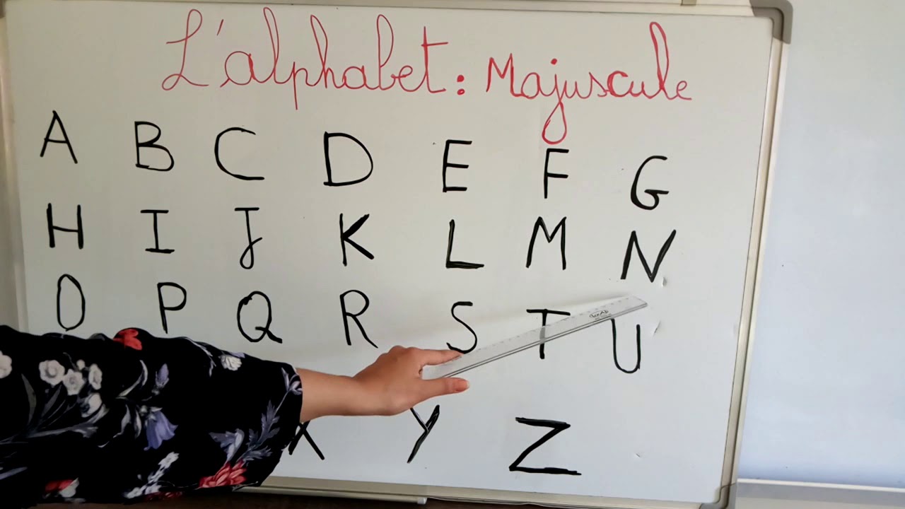 Leçon 1: L'alphabet - les lettres en majuscules