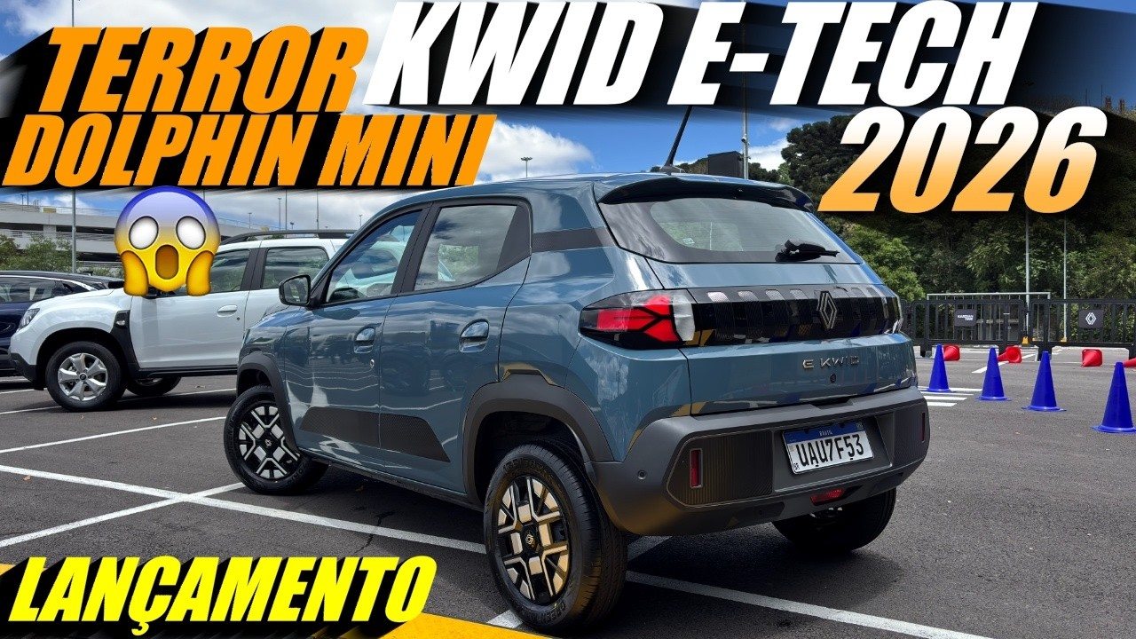 LANÇAMENTO NOVO KWID E-TECH 2026 Por R$ 99.990 - Melhor que BYD DOLPHIN MINI 2026?