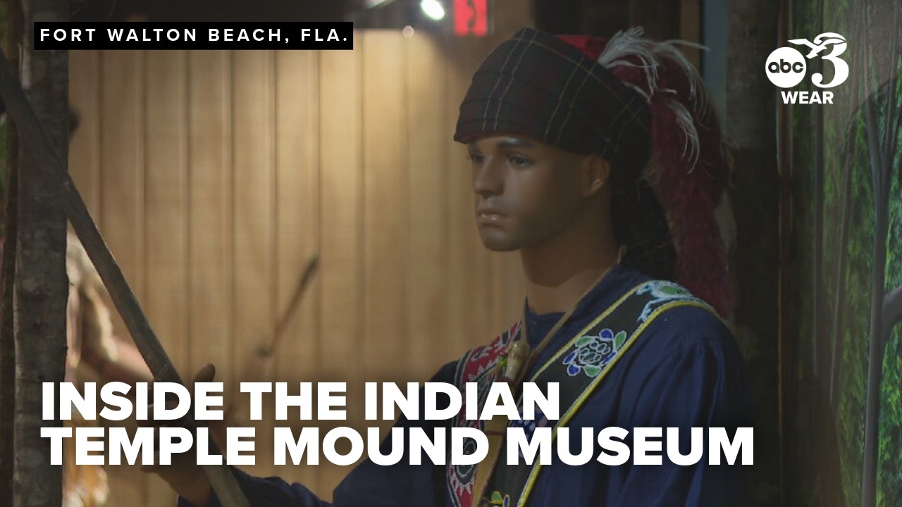 Inside the Indian Temple Mound Museum in Fort Walton Beach