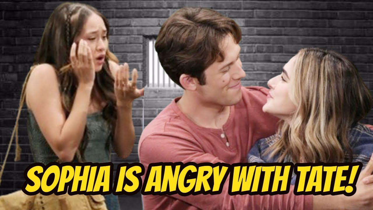 Sophia is furious when Tate decides to abandon her to reunite with Holly! Days of our lives spoilers