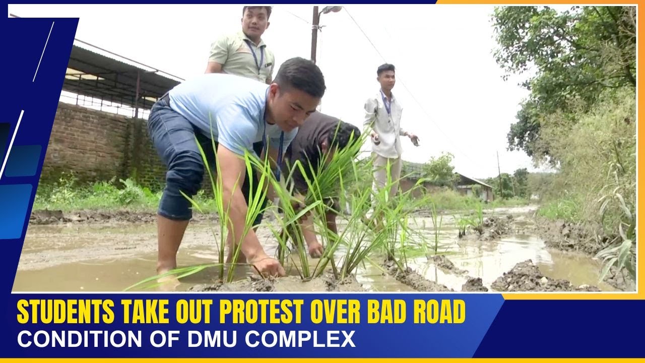 STUDENTS TAKE OUT PROTEST OVER BAD ROAD CONDITION OF DMU COMPLEX | 10 JULY 2025