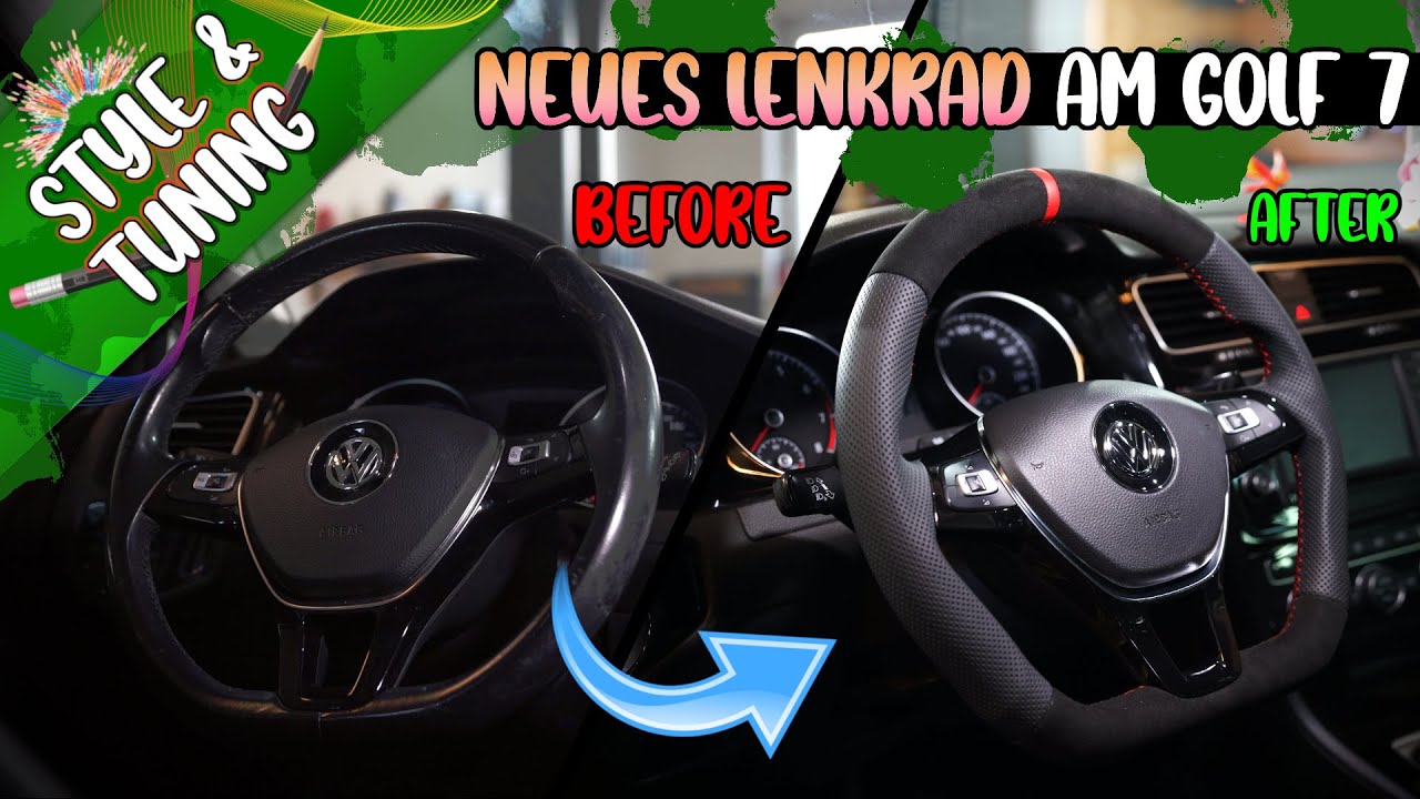 VW Golf 7 -  DIY Lenkrad + Airbag Einbau, Ausbau, und Umbau | Style & Tuning #tutorial #cars #viral