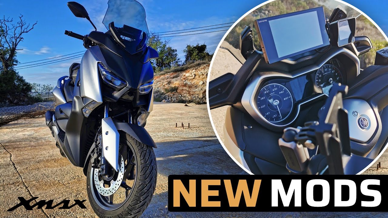 Yamaha X-Max 2020 cockpit and lights are now Modified