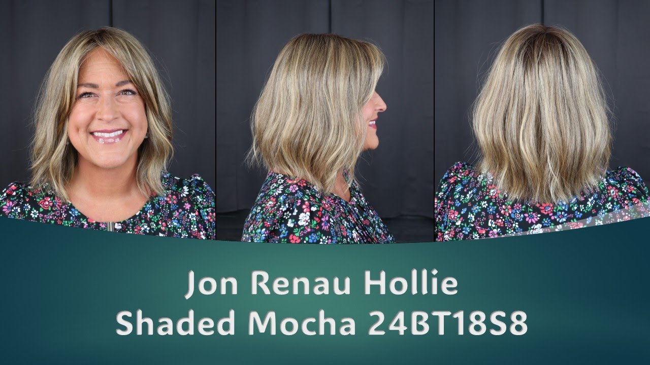 NEW FAVORITE WIG YOU MUST SEE!  Jon Renau Hollie in Shaded Mocha 24BR18S8