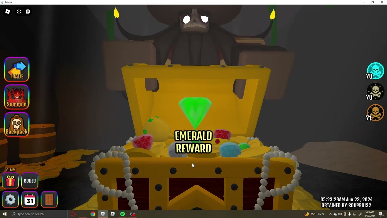 Opening 300 Blackbeards treasure in The House TD