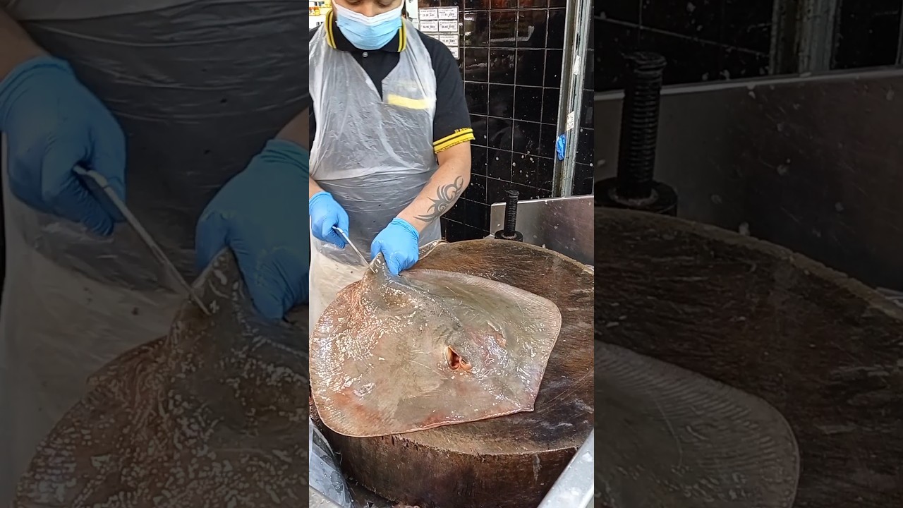 Stingray's Fish Fast Cutting Skills#shorts#stingray