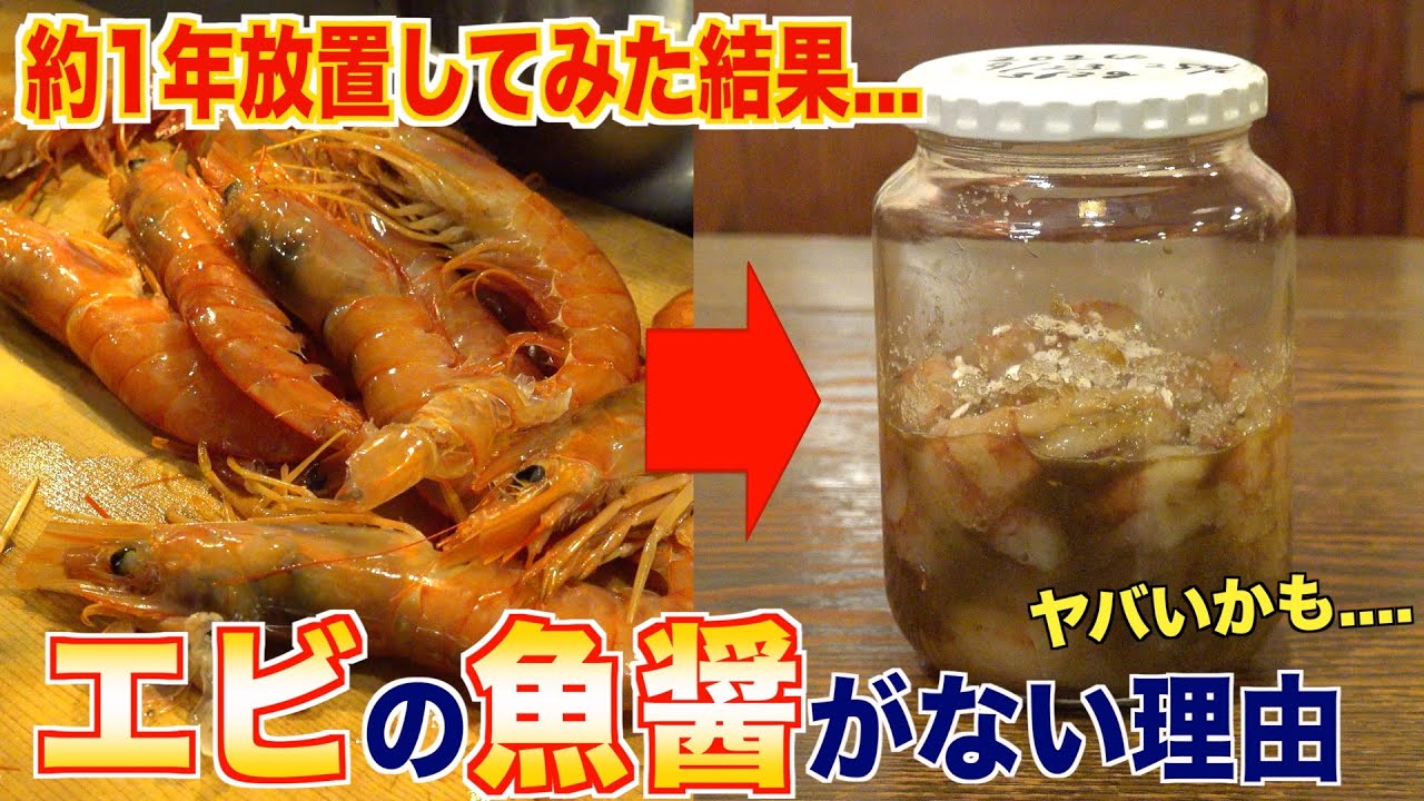 約１年間放置した特製エビ醤がヤバかった....