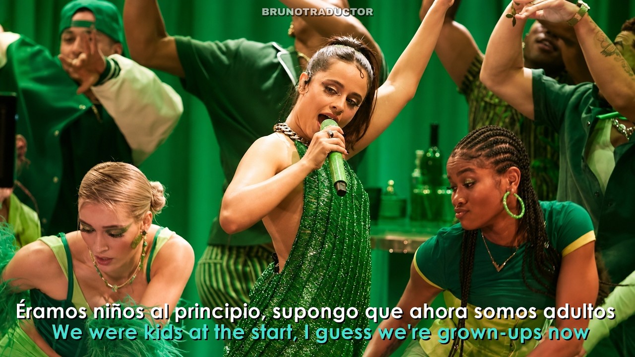 Camila Cabello - Bam Bam ft. Ed Sheeran (The Late Late Show with James Corden) (Lyrics + Espa&ntilde;ol)