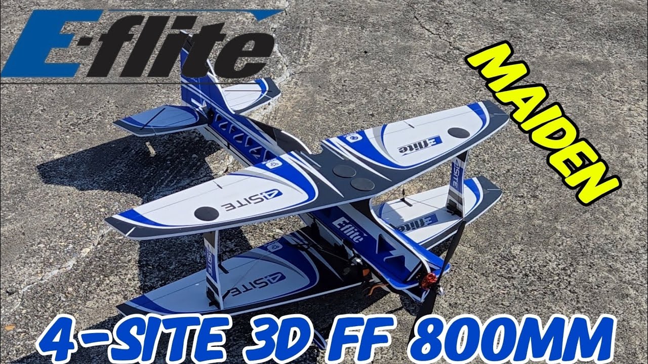 4-Site 3D FF (Flat Foamy) 800mm Maiden and extra flights