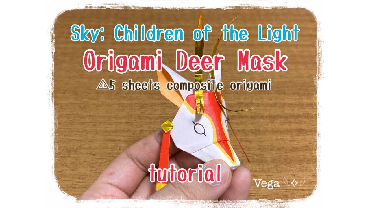 Origami Deer Mask tutorial 【Sky: Children of the Light】