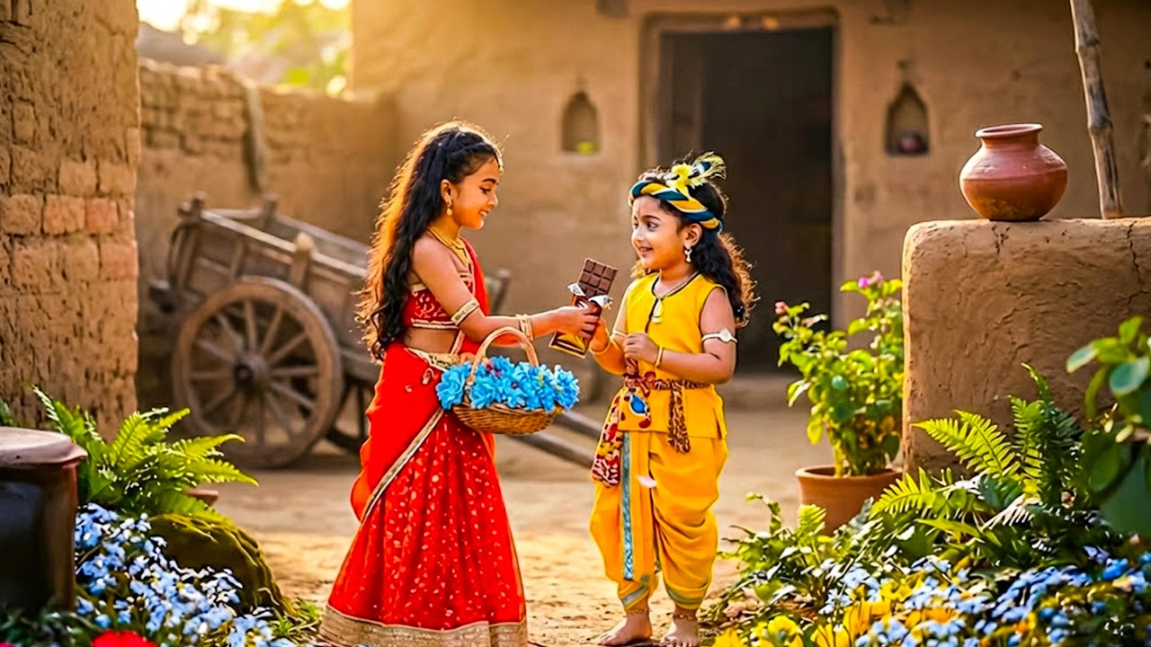 बाल कृष्ण को राधा ने दिया प्रेम का तोहफा | यशोमती मईया के नंदलाला | Shree Krishna Leela