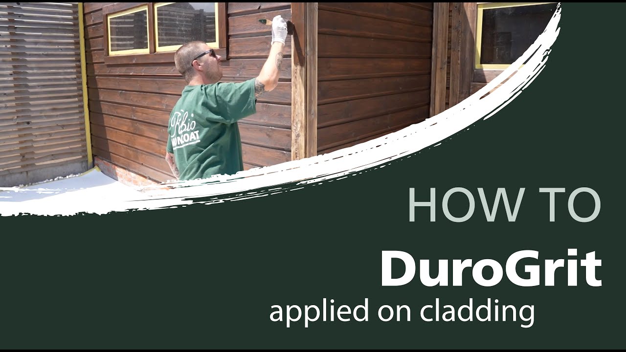 How to oil your unfinished pine, wooden cladding with DuroGrit | Rubio Monocoat