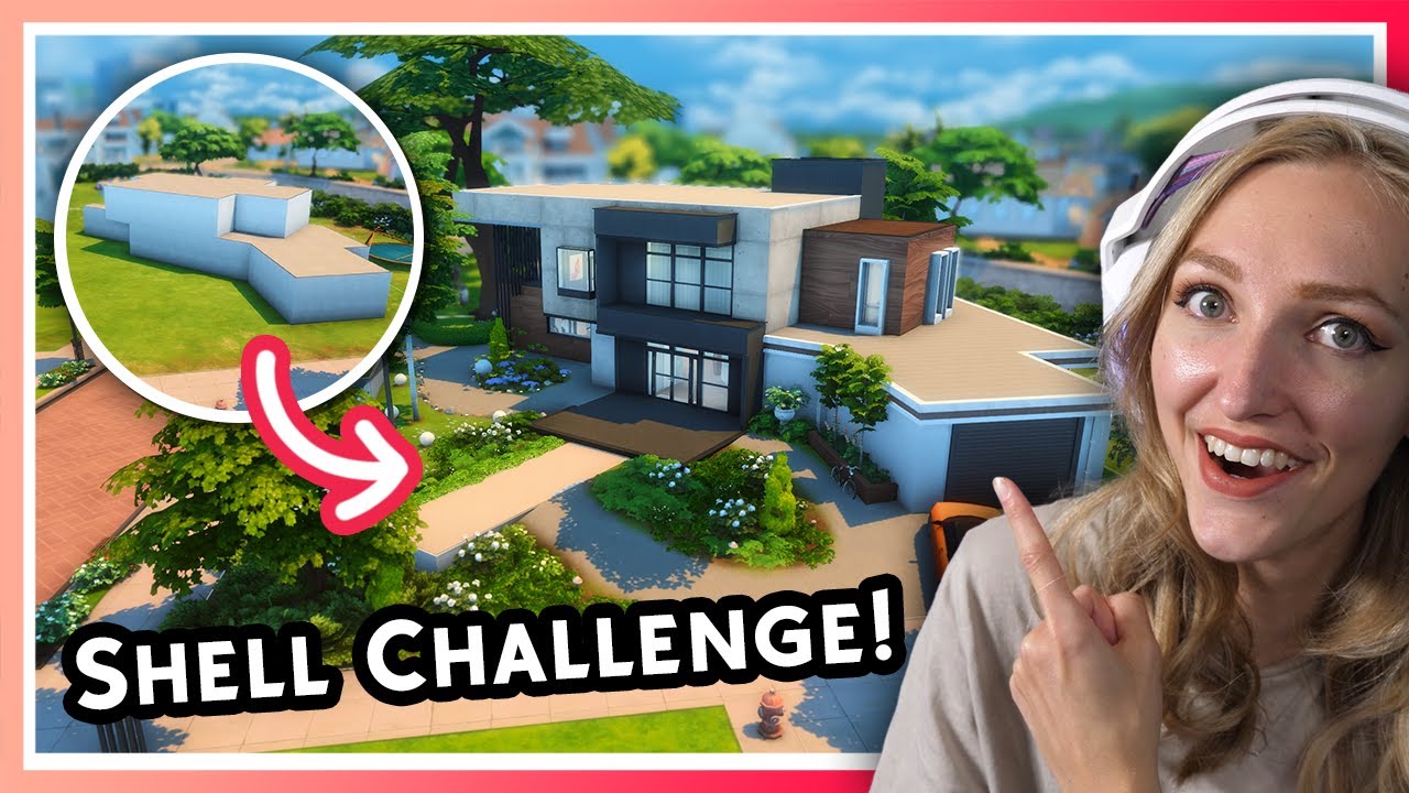 Sims 4 SHELL CHALLENGE! || Ik daag je uit om hier een mooi huis van te maken... 😏
