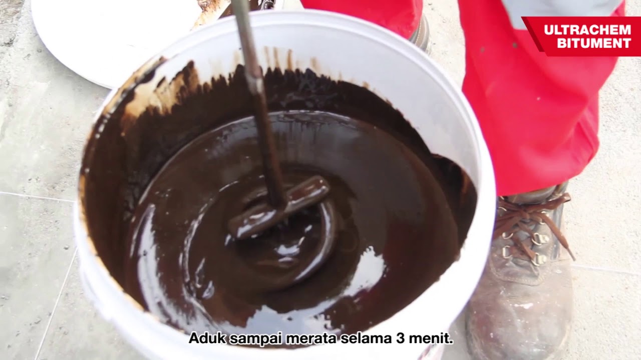Aplikasi waterproofing area atap beton Ultrachem Bitument