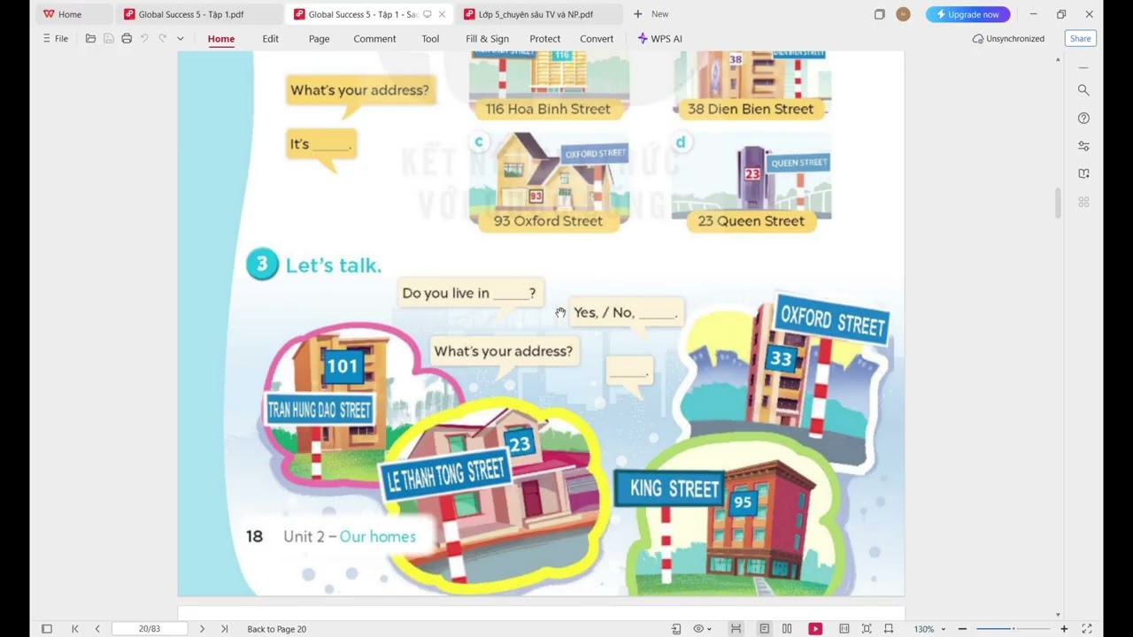 Tiếng Anh Lớp 5_ Unit 2 (Global Success)