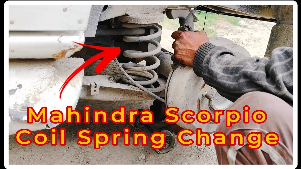 Mahindra Scorpio Coil Spring Change Video #coilspring