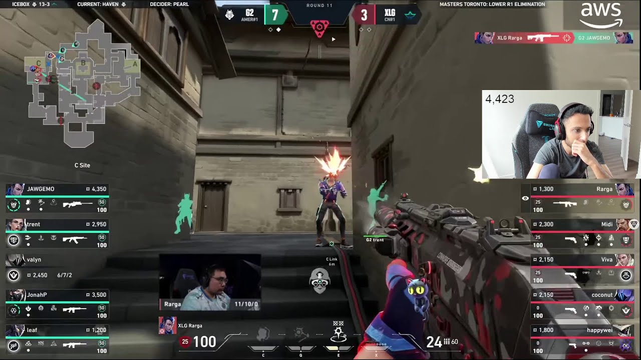 Реакция FNS на CRAZY ACE XLG Rarga на HAVEN против G2