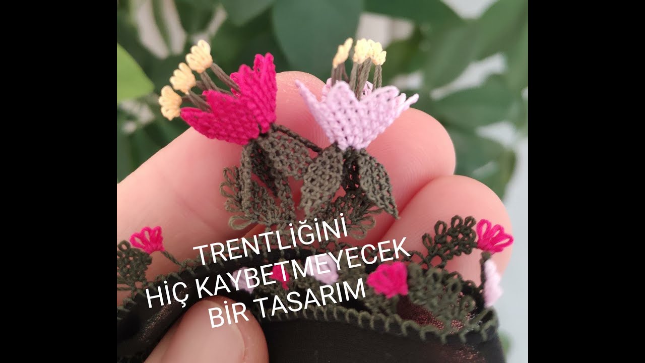 (FIRINDAN)YENİ ÇIKAN BİR TASARIM. HERKESİN TRENT OLUCAĞI BİR İĞNE OYASI MODELİ (NEEDLE LACE SAMPLES)